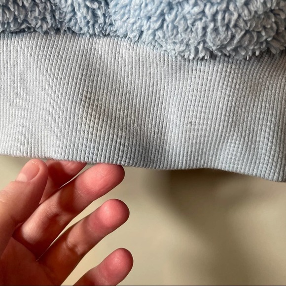 Levi’s Light Blue Sherpa Hoodie Size XL - Picture 10 of 13